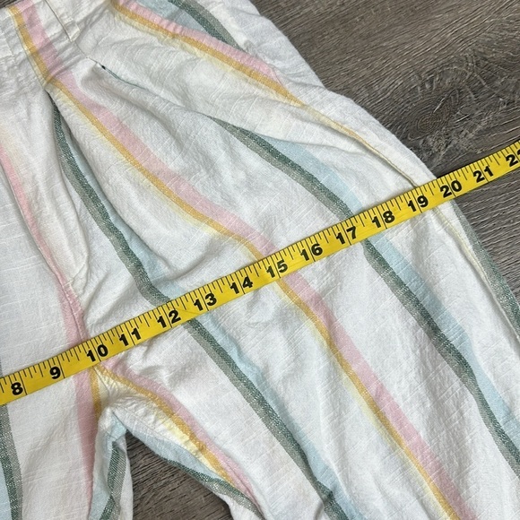 NEW Billabong x The Salty Blonde Multi Striped Tapered Straight Leg Pants Sz 25 - Picture 9 of 12